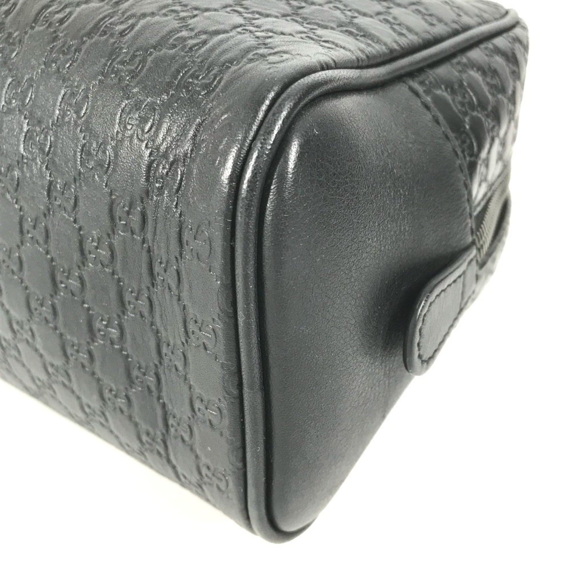 Gucci Guccissima Black Gg Leather Clutch Bag (Pre-Owned)