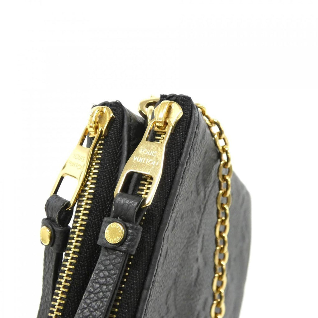 Louis Vuitton Black Leather Pochette Shoulder Bag