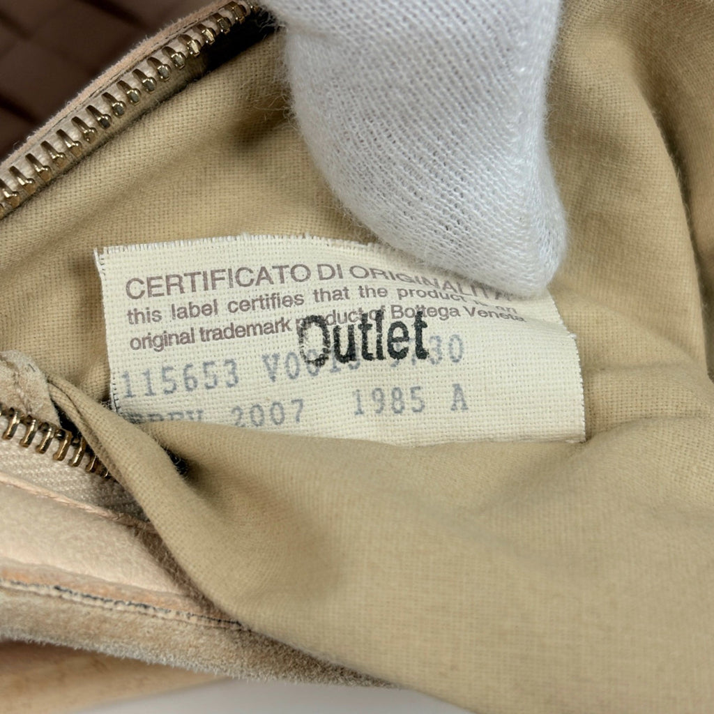 Bottega Veneta Intrecciato Light Beige Leather Handbag Shoulder Bag