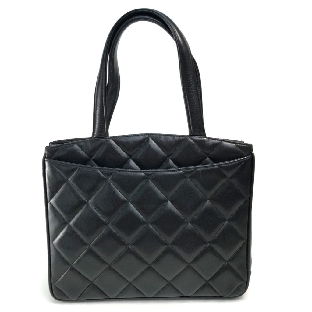 Chanel Black Leather Tote Bag
