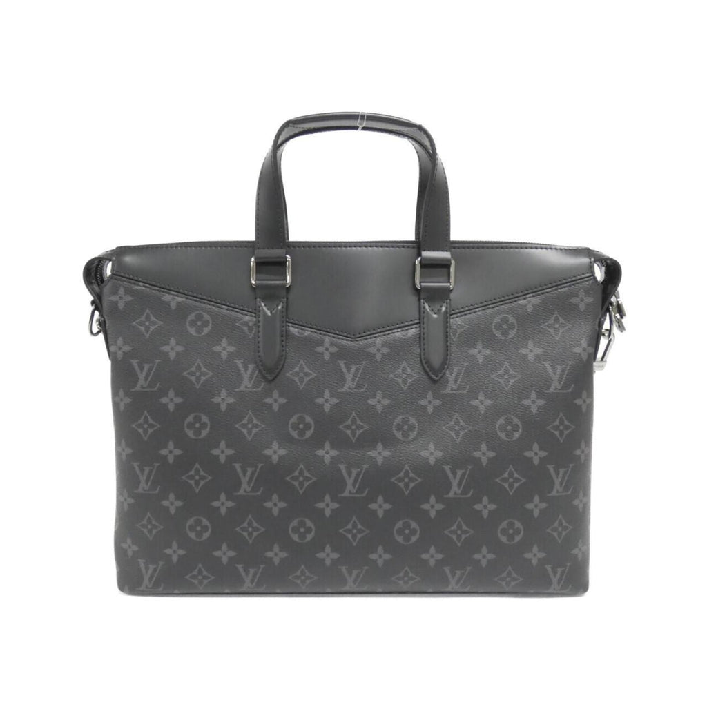 Louis Vuitton Black Coated Canvas Briefcase Handbag