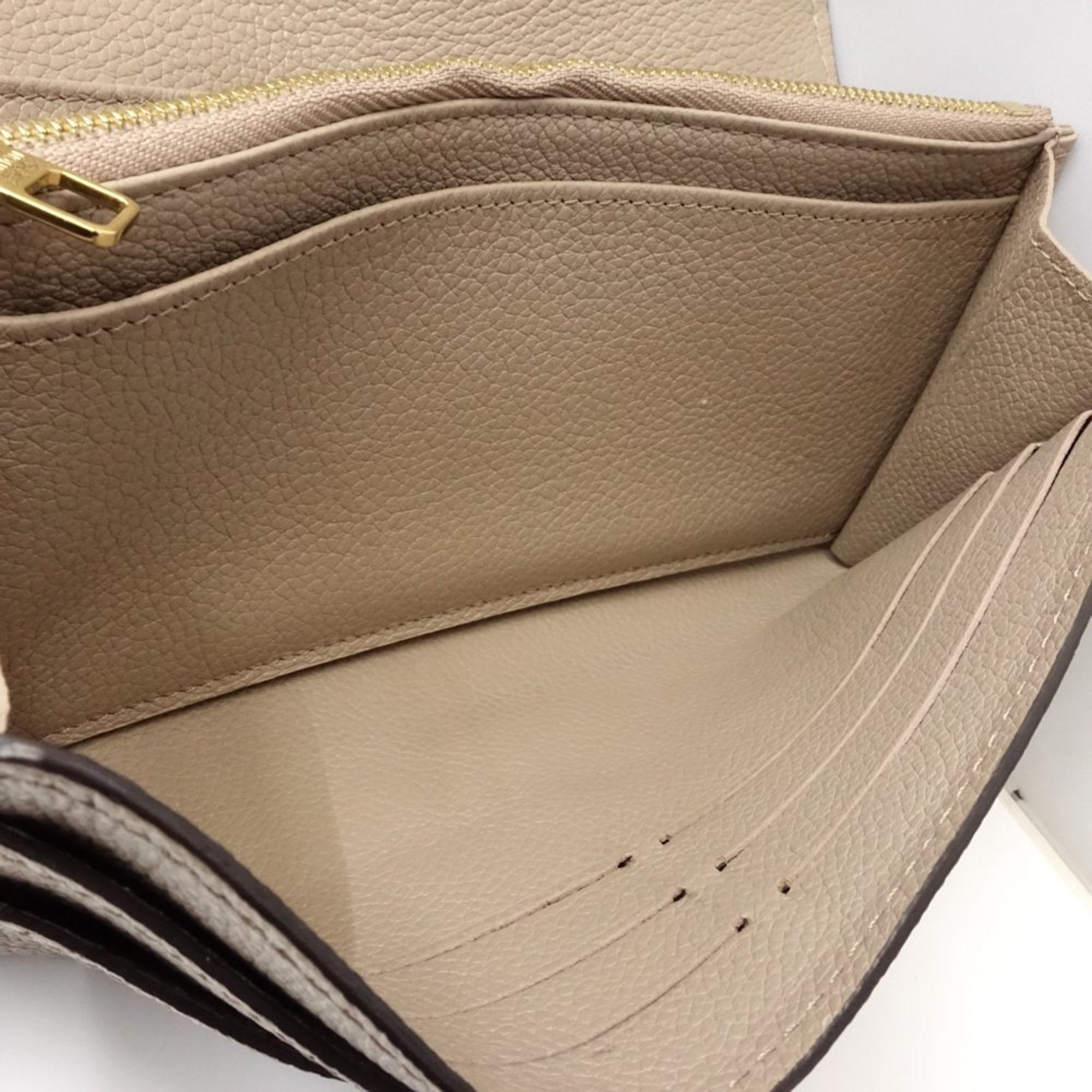 Louis Vuitton Tourterelle Leather Long Wallet