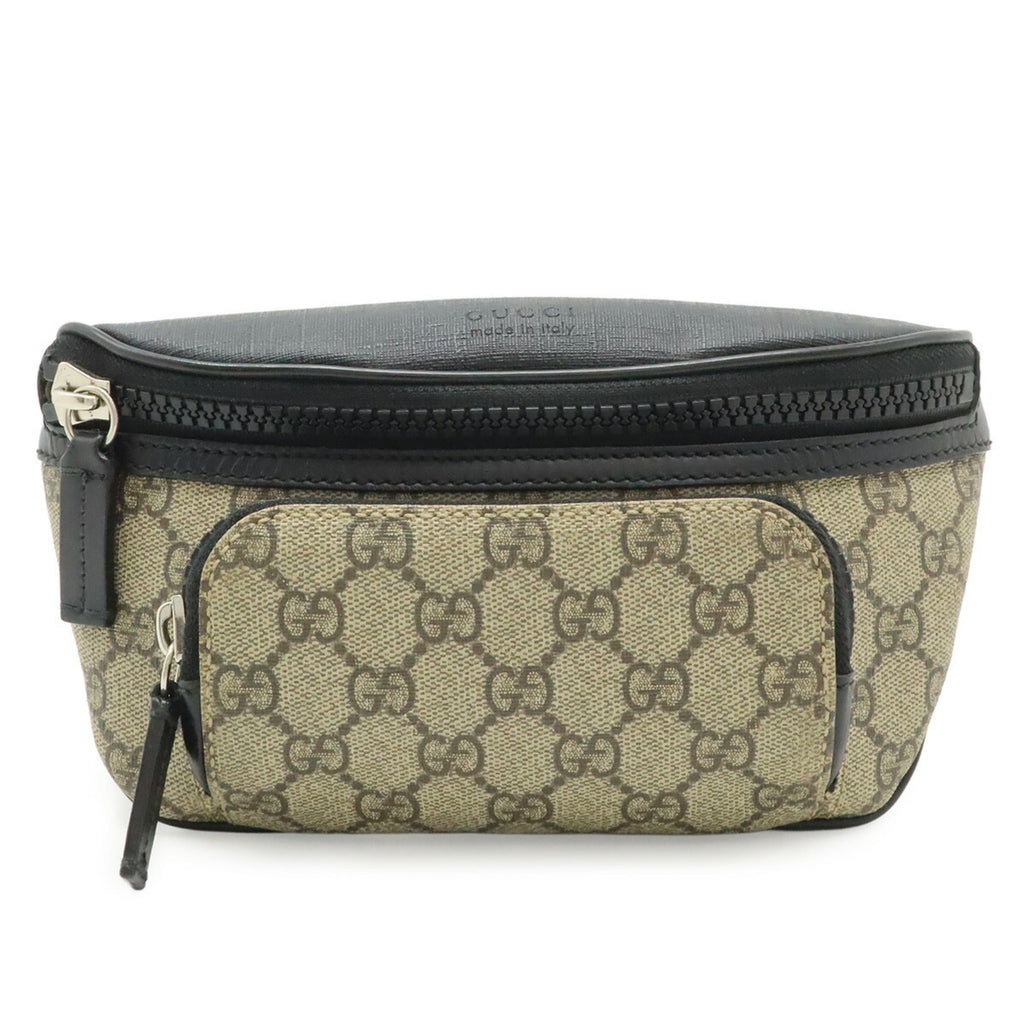 Gucci Beige Black Gg Supreme Sling Bag (Pre-Owned)