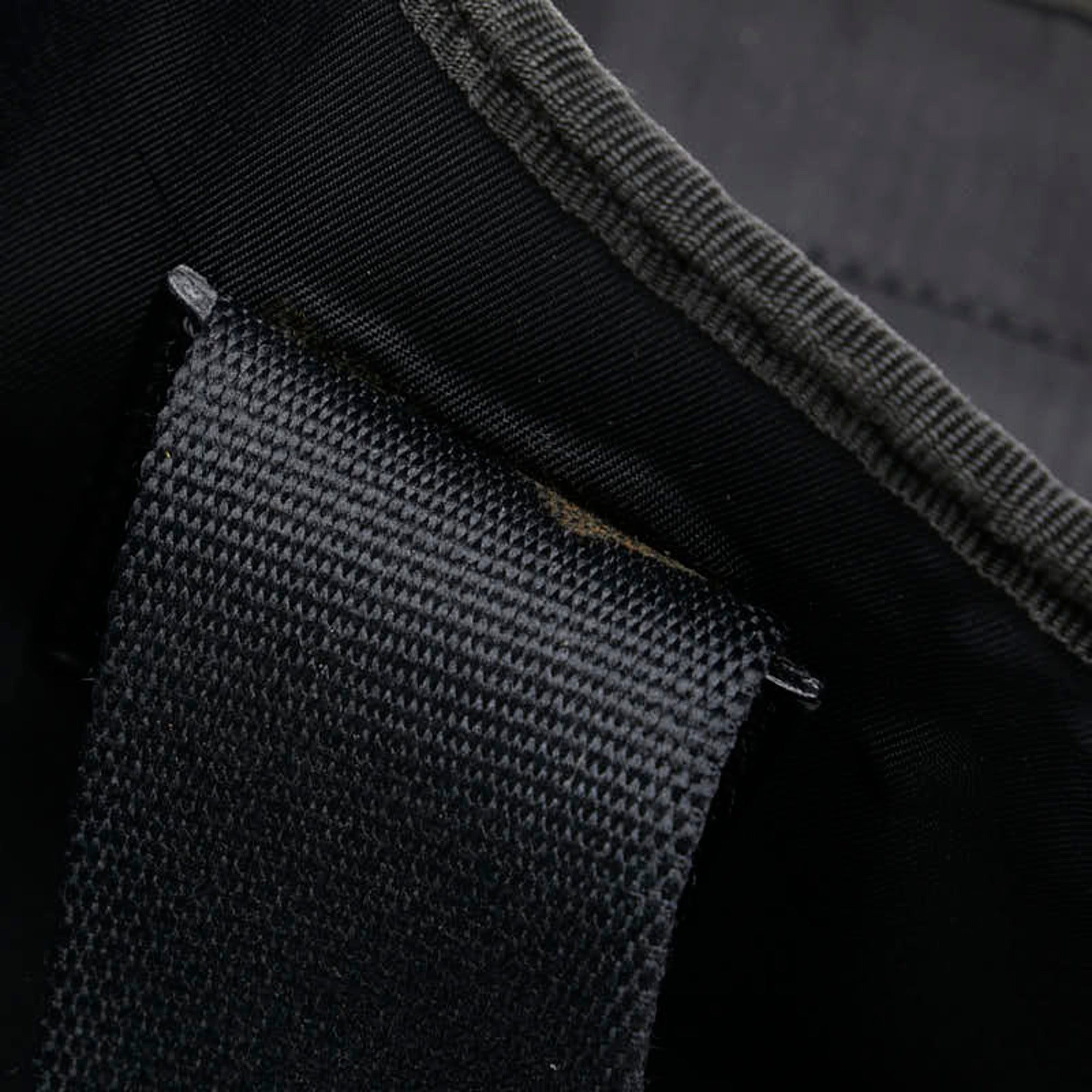 Burberry Beige Black Nylon Canvas Shoulder Bag Tote Bag