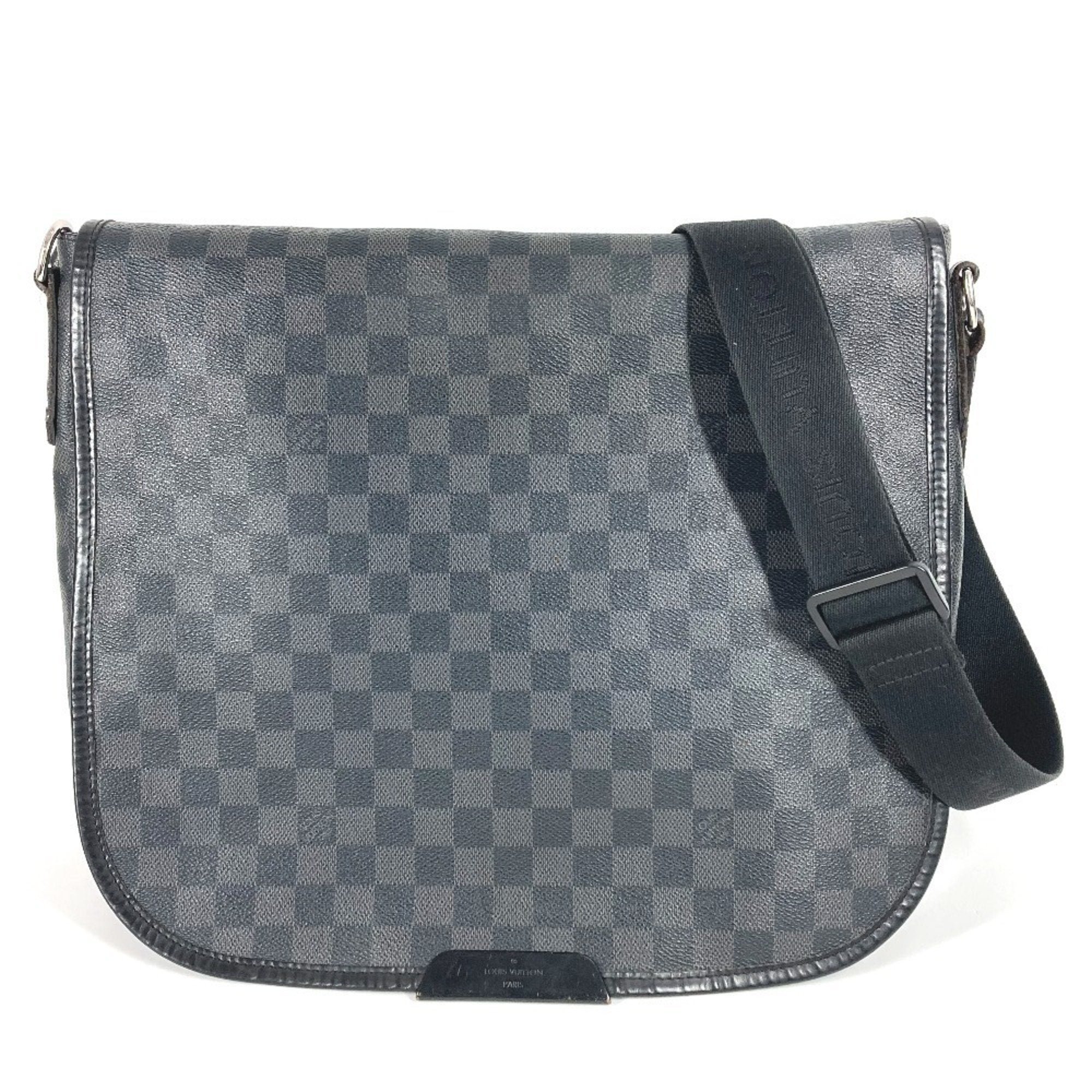 Louis Vuitton Black Damier Graphite Messenger Bag Shoulder Bag