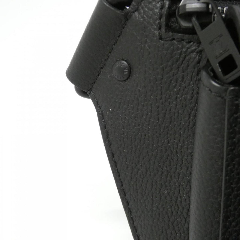Louis Vuitton Black Leather Shoulder Bag
