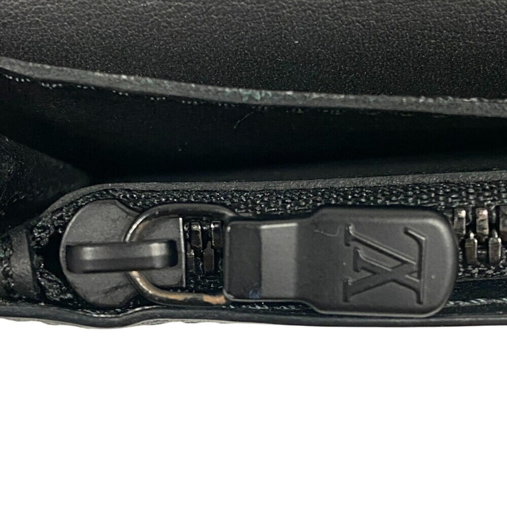 Louis Vuitton Black Monogram Shadow Long Wallet