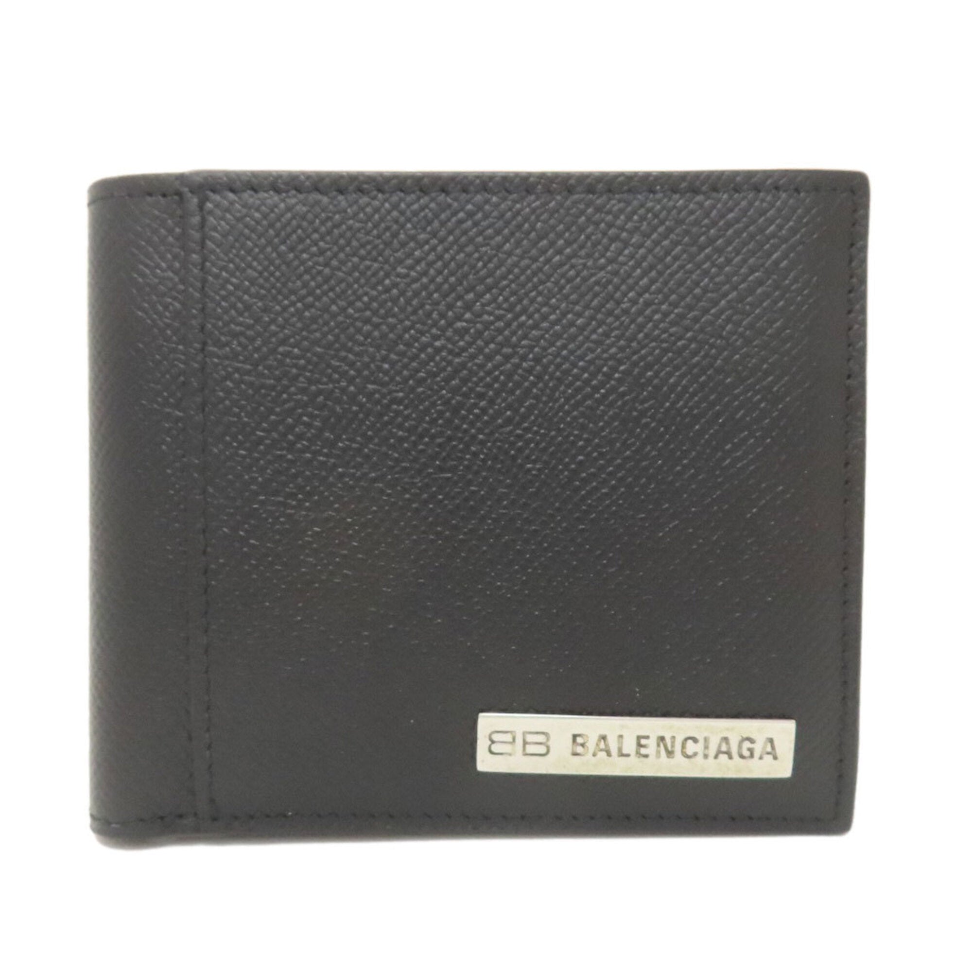 Balenciaga Black Leather Wallet (Bi-Fold)