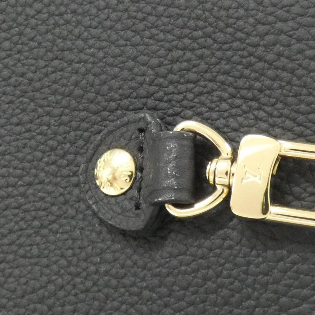 Louis Vuitton Black Marron Coated Canvas Leather Handbag