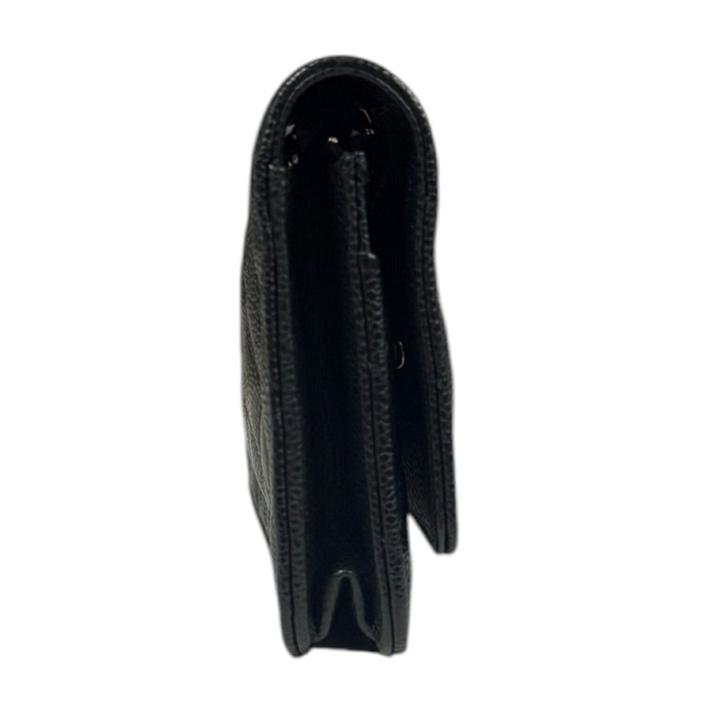 Chanel Black Grained Calfskin Shoulder Bag