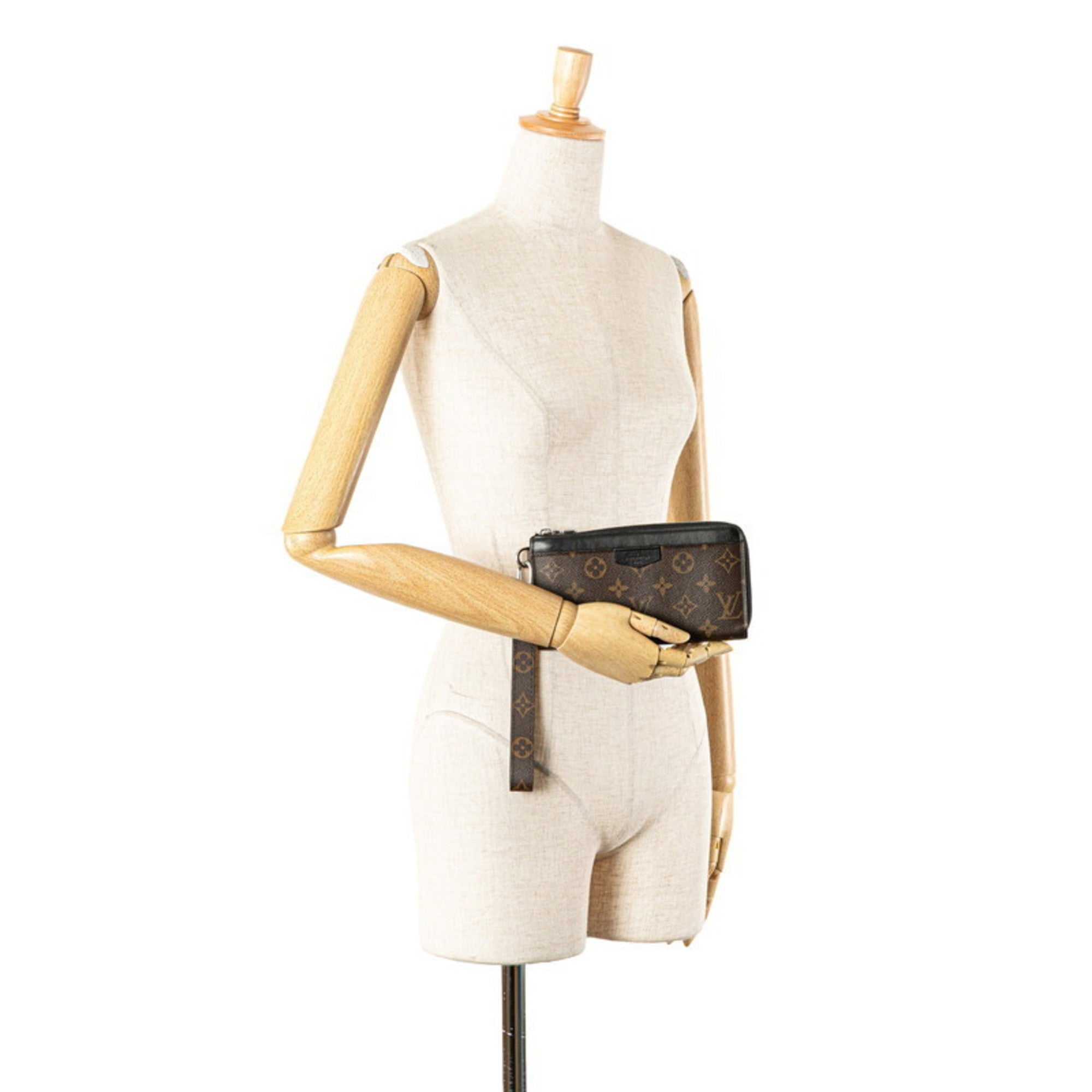 Louis Vuitton Monogram Macassar Black Brown Monogram Macassar Leather Coin Purse/Coin Case