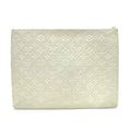 Louis Vuitton Blanc White Leather Clutch Bag Pochette