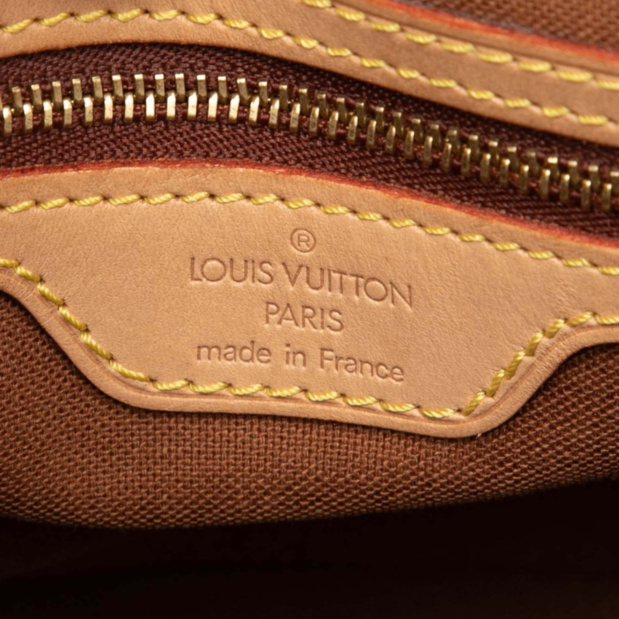 Louis Vuitton Brown Pvc Leather Handbag Shoulder Bag