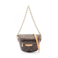 Louis Vuitton Brown Coated Canvas Leather Handbag
