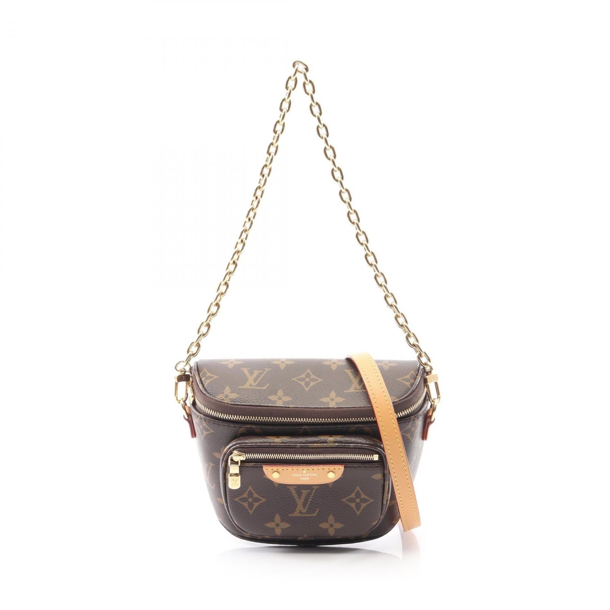 Louis Vuitton Brown Coated Canvas Leather Handbag