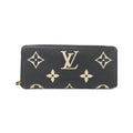 Louis Vuitton Beige Bicolor Black Leather Long Wallet