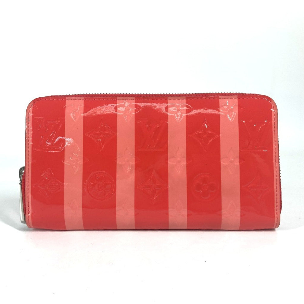 Louis Vuitton Pink Poppy Petal Monogram Vernis Rayures Long Wallet
