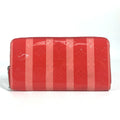 Louis Vuitton Pink Poppy Petal Monogram Vernis Rayures Long Wallet