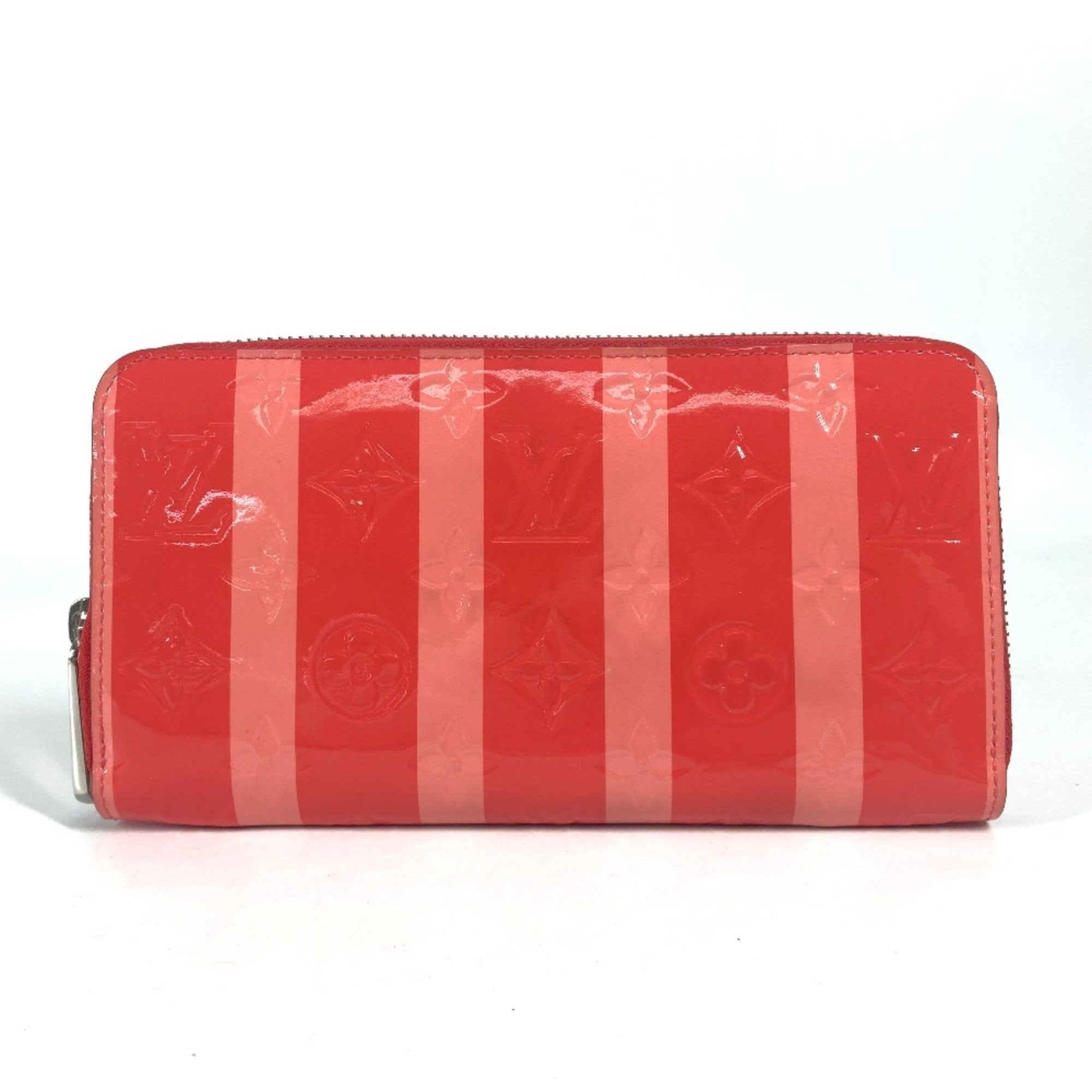 Louis Vuitton Pink Poppy Petal Monogram Vernis Rayures Long Wallet