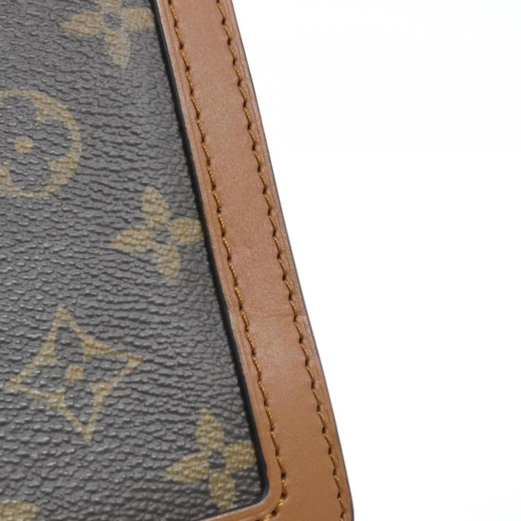 Louis Vuitton Brown Coated Canvas Shoulder Bag