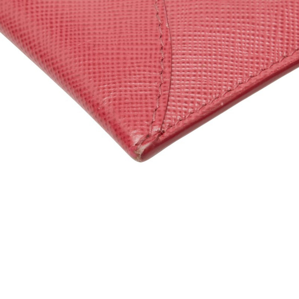 Prada Pink Leather Long Wallet (Bi-Fold)