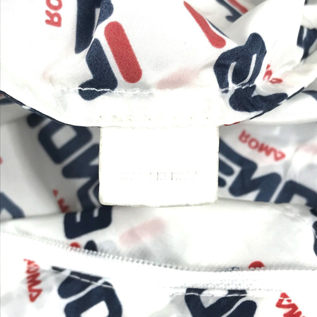 Fendi Navy Red Color White Nylon Backpack