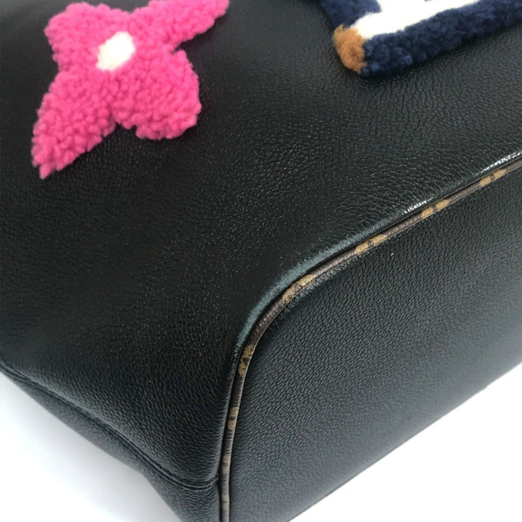 Louis Vuitton Black Monogram Monogram Leather Shoulder Bag Tote Bag