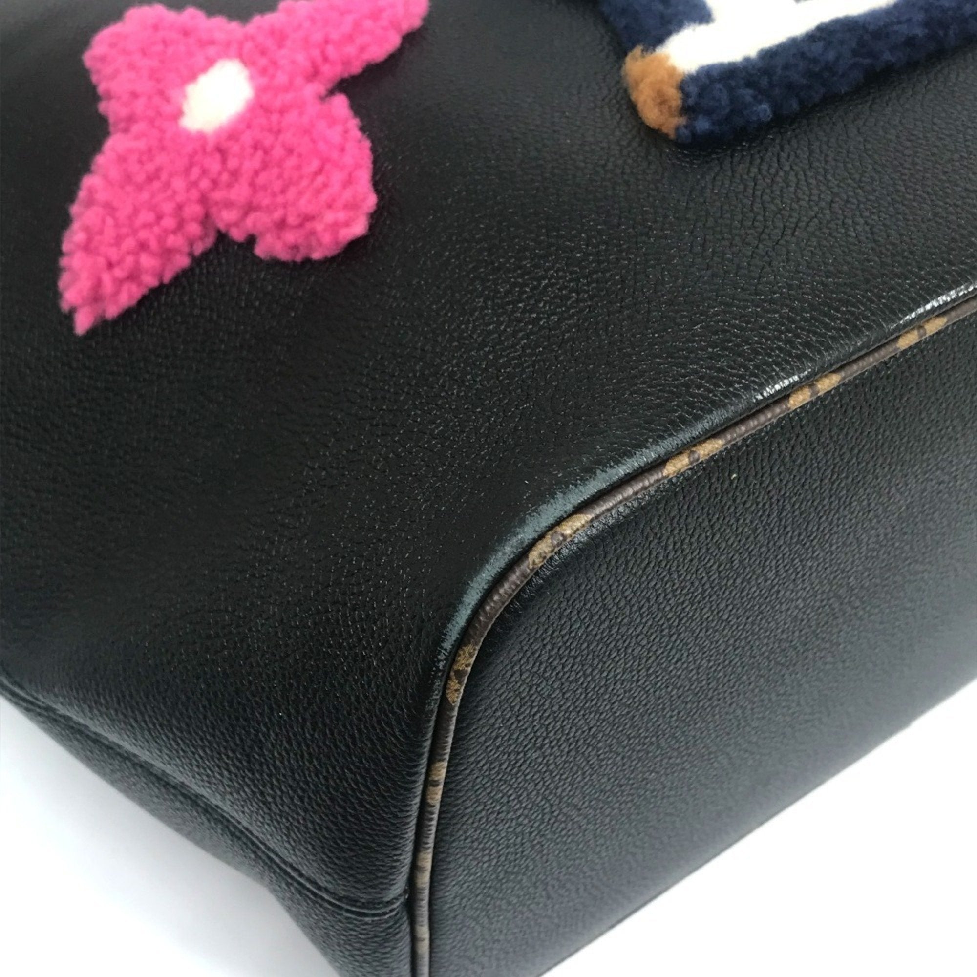 Louis Vuitton Black Monogram Monogram Leather Shoulder Bag Tote Bag
