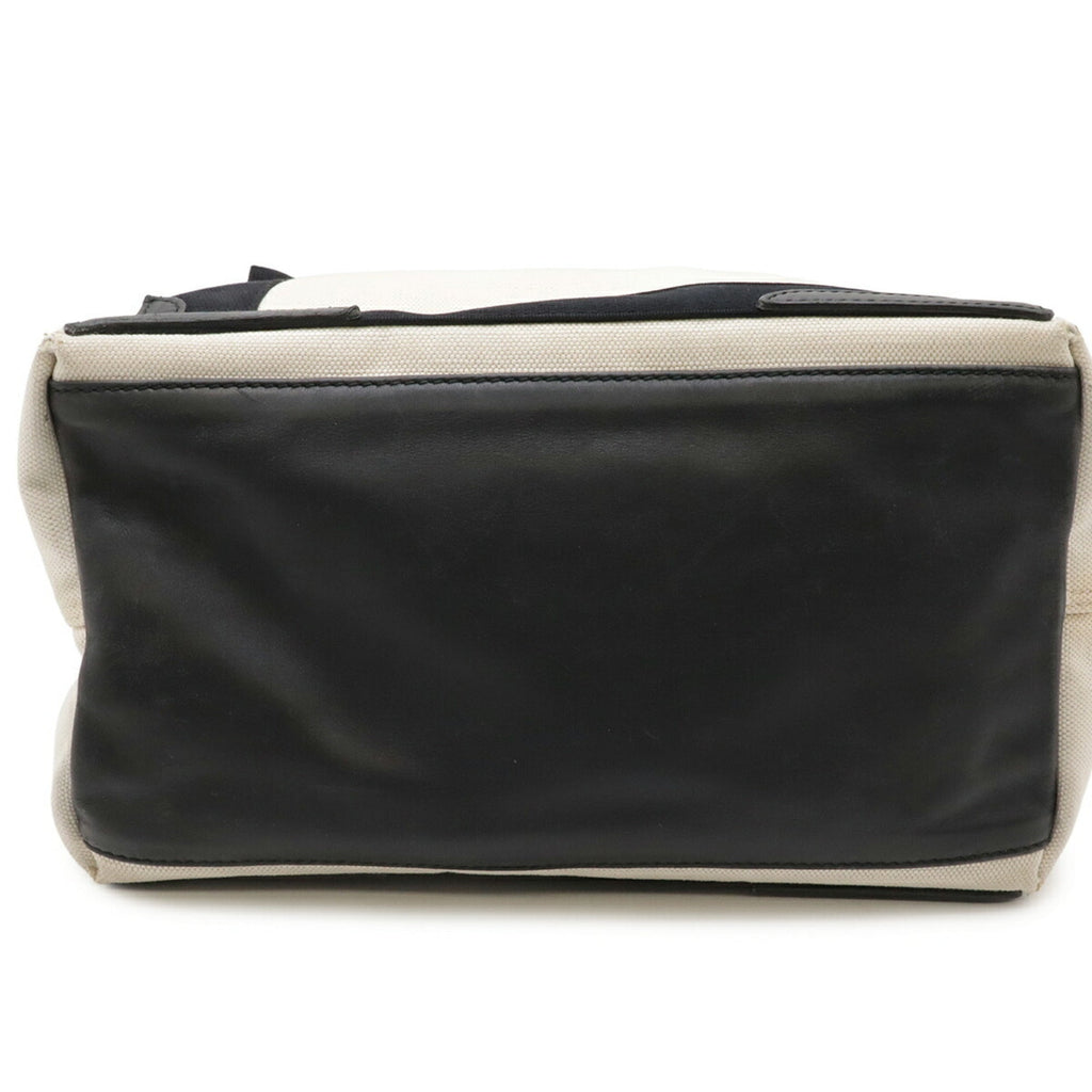 Balenciaga Black Canvas Handbag Pouch Tote