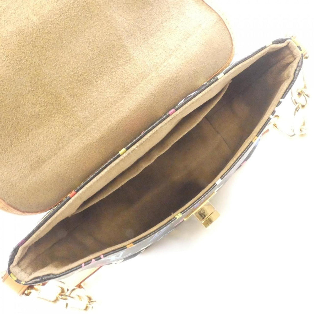 Louis Vuitton Black Coated Canvas Shoulder Bag