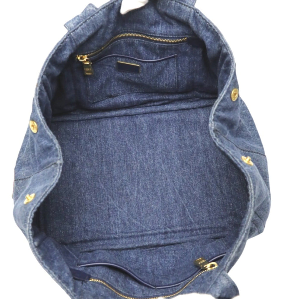 Prada Blue Denim Tote Bag