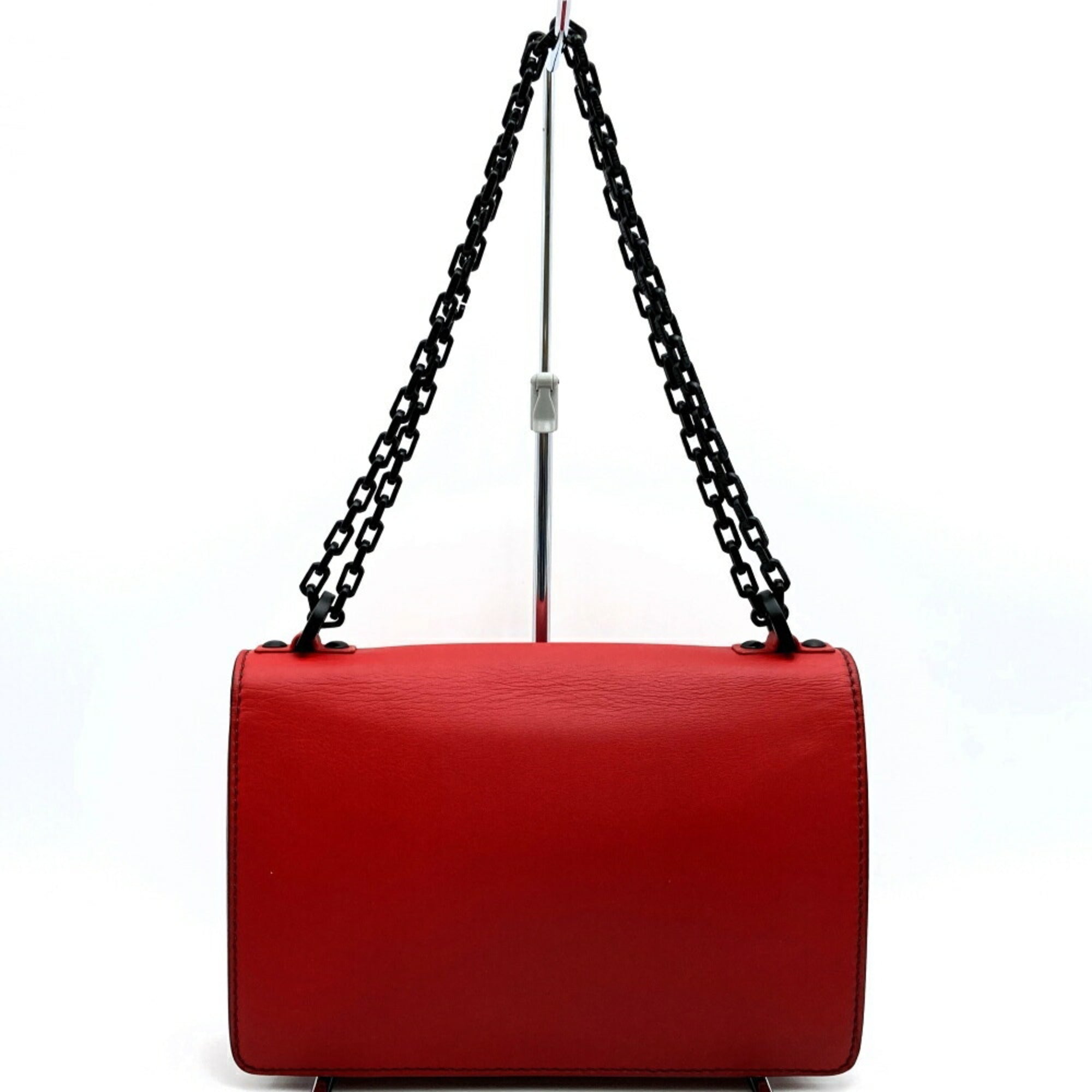Christian Dior Red Color Leather Shoulder Bag (Pre-Owned)