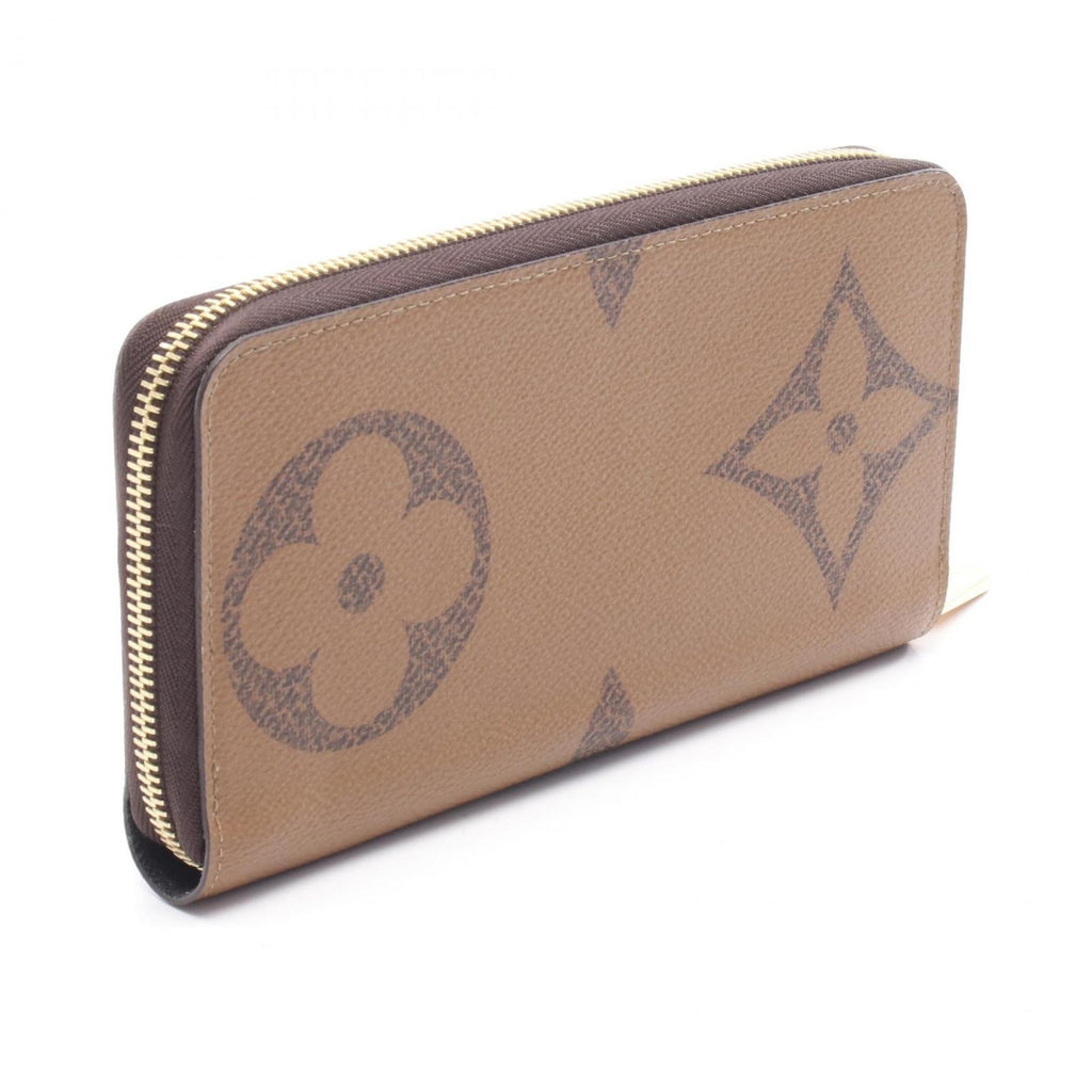 Louis Vuitton Brown Leather Pvc Long Wallet