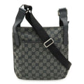 Gucci Dark Gray Gg Canvas Shoulder Bag (Pre-Owned)