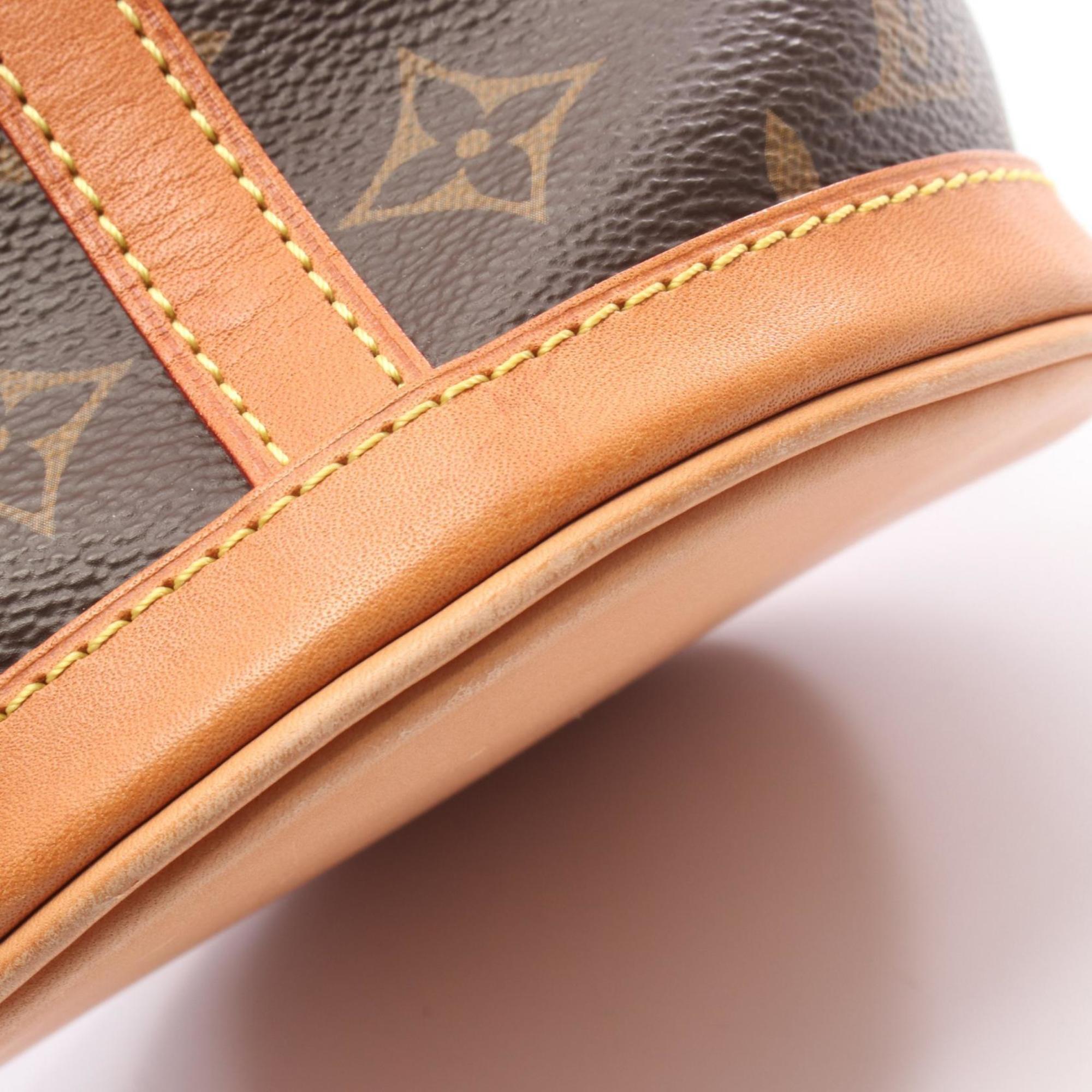 Louis Vuitton Brown Monogram Coated Canvas Leather Handbag