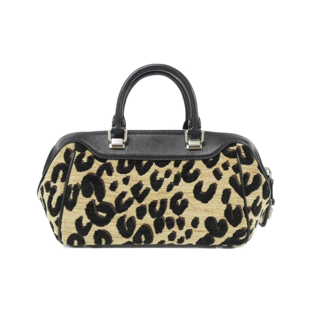 Louis Vuitton Leopard Beige Black Canvas Leather Handbag