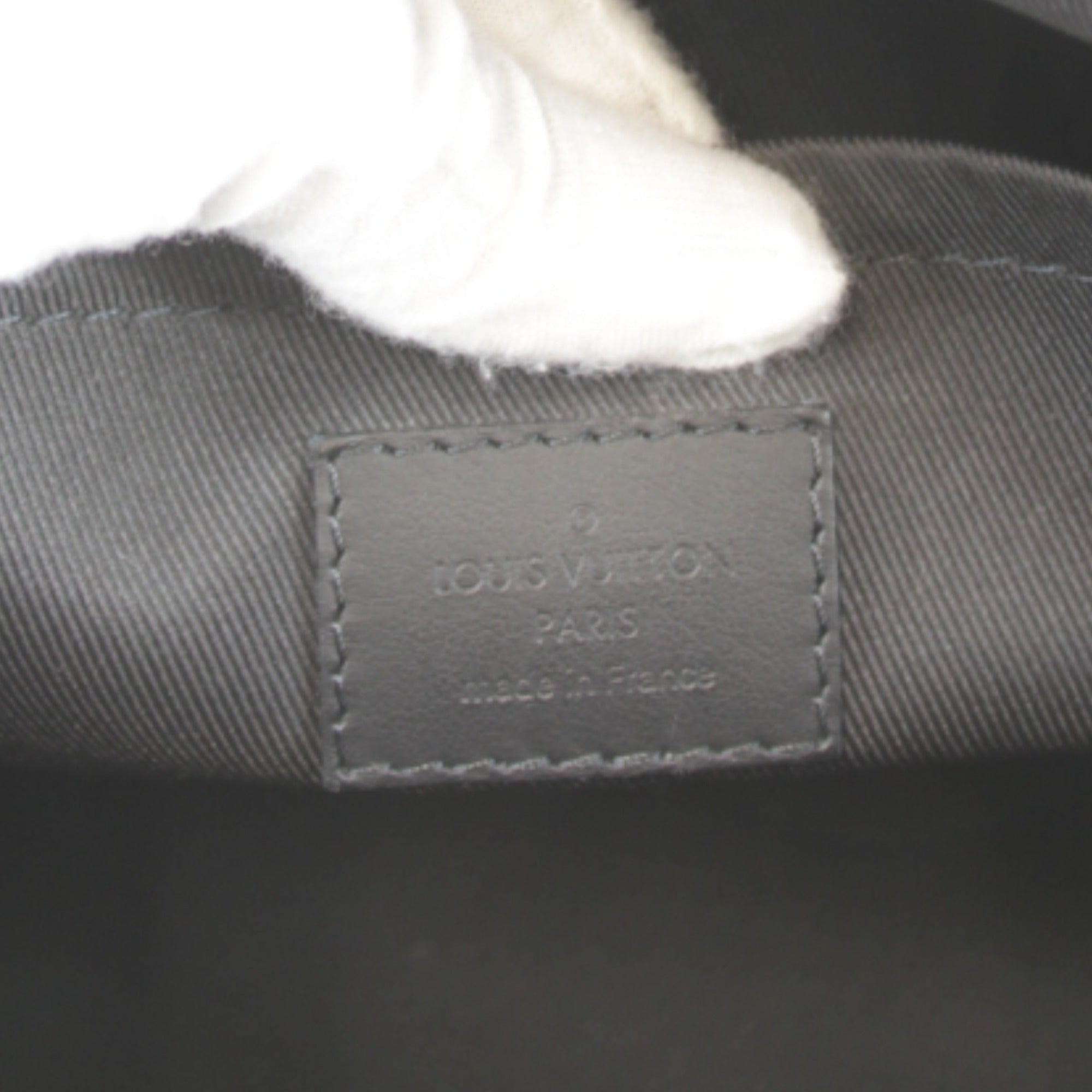 Louis Vuitton Black Leather Shoulder Bag