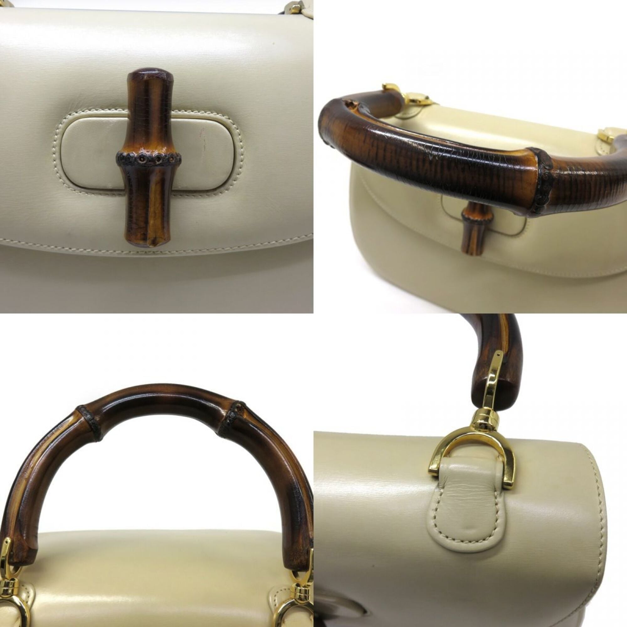 Gucci Beige Leather Handbag (Pre-Owned)