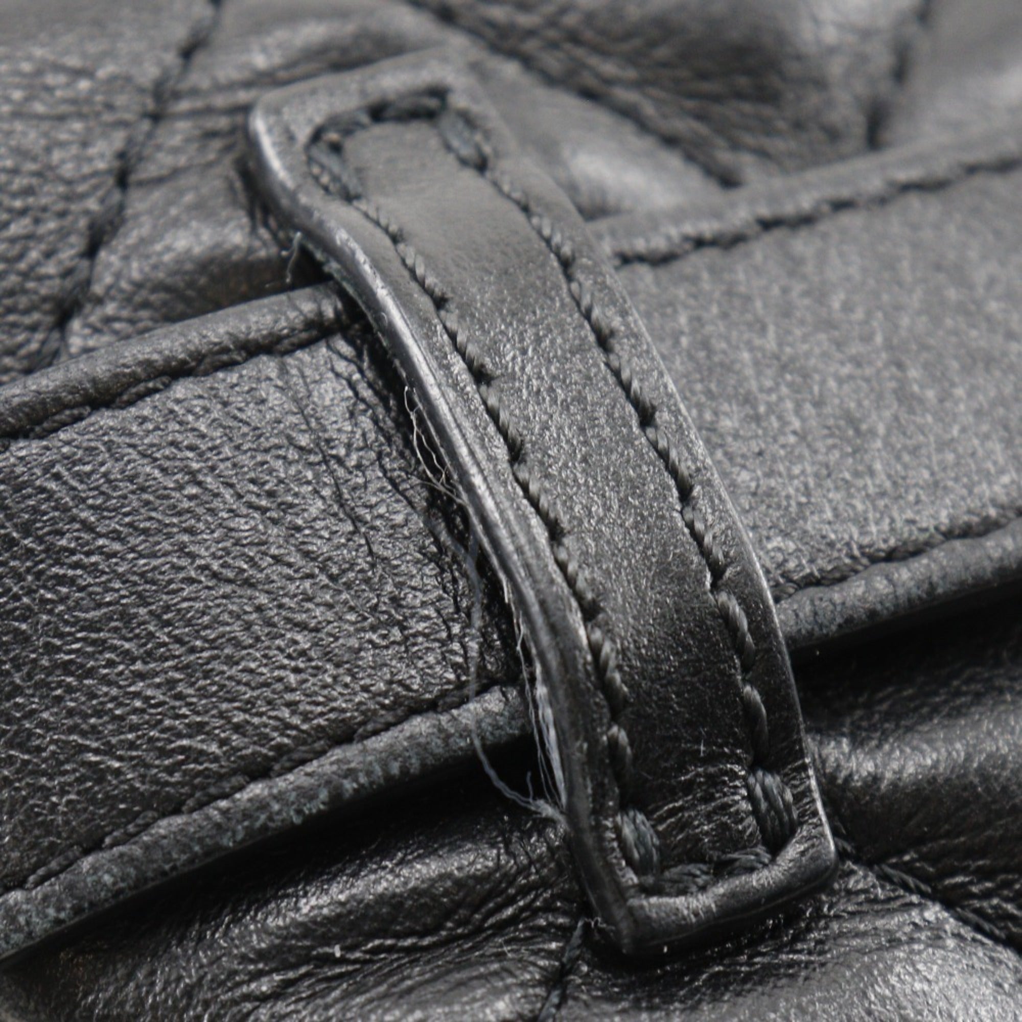 Chanel Black Leather Fanny Pack Sling Bag