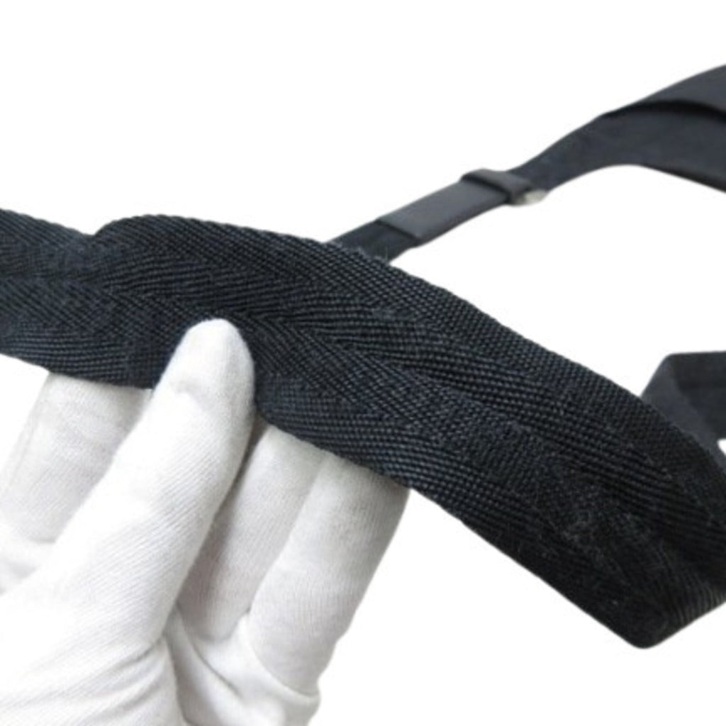 Prada Black Nylon Leather Shoulder Bag