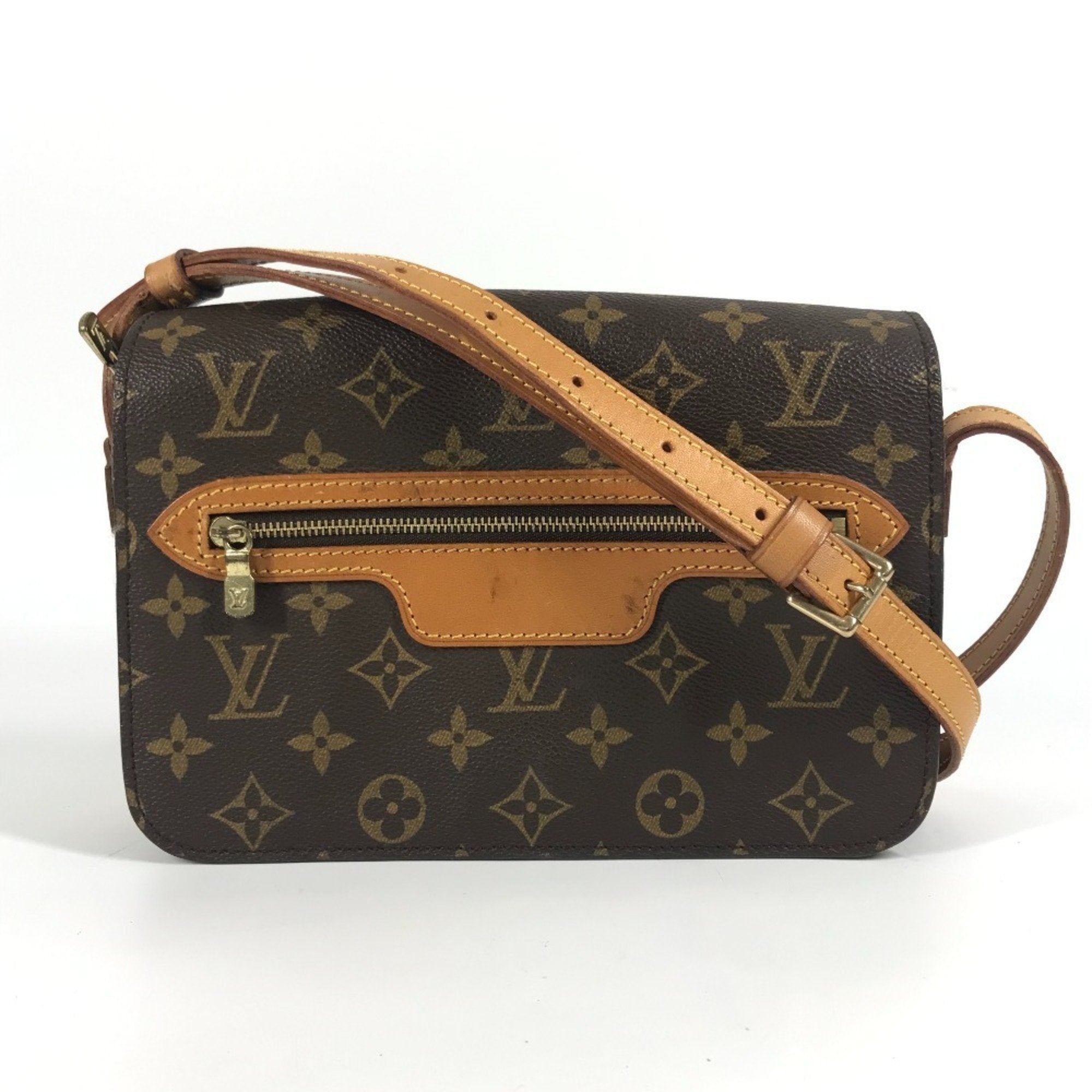 Louis Vuitton Brown Monogram Canvas Pochette Shoulder Bag