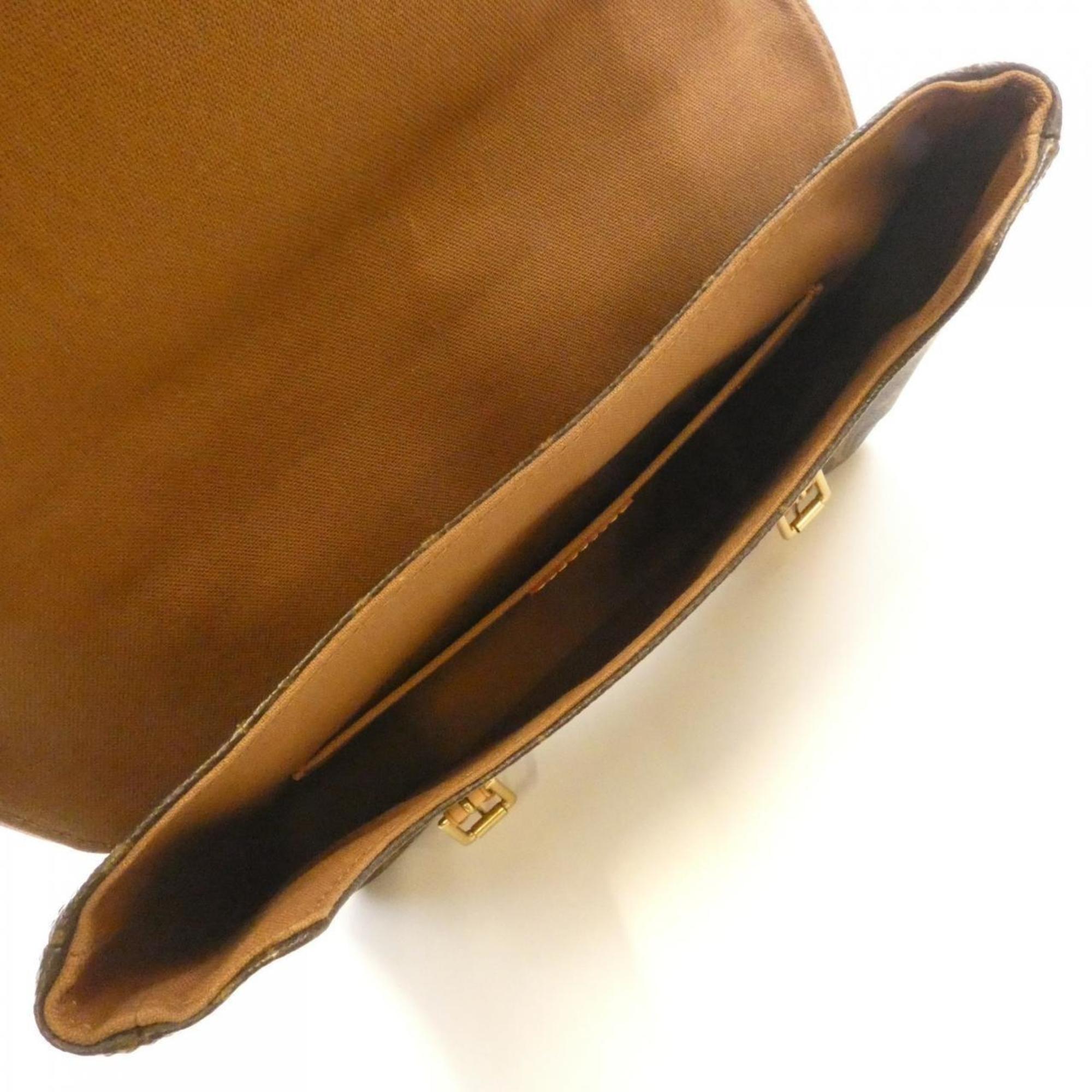 Louis Vuitton Brown Coated Canvas Backpack