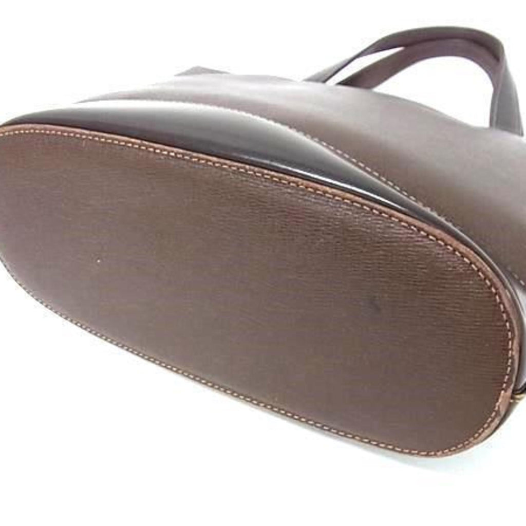 Burberry Brown Leather Handbag Tote Bag