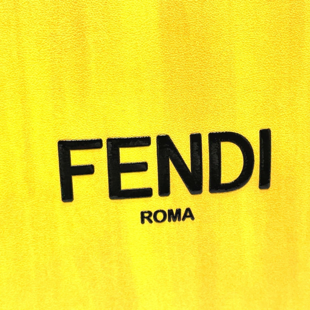 Fendi Yellow Leather Shoulder Bag