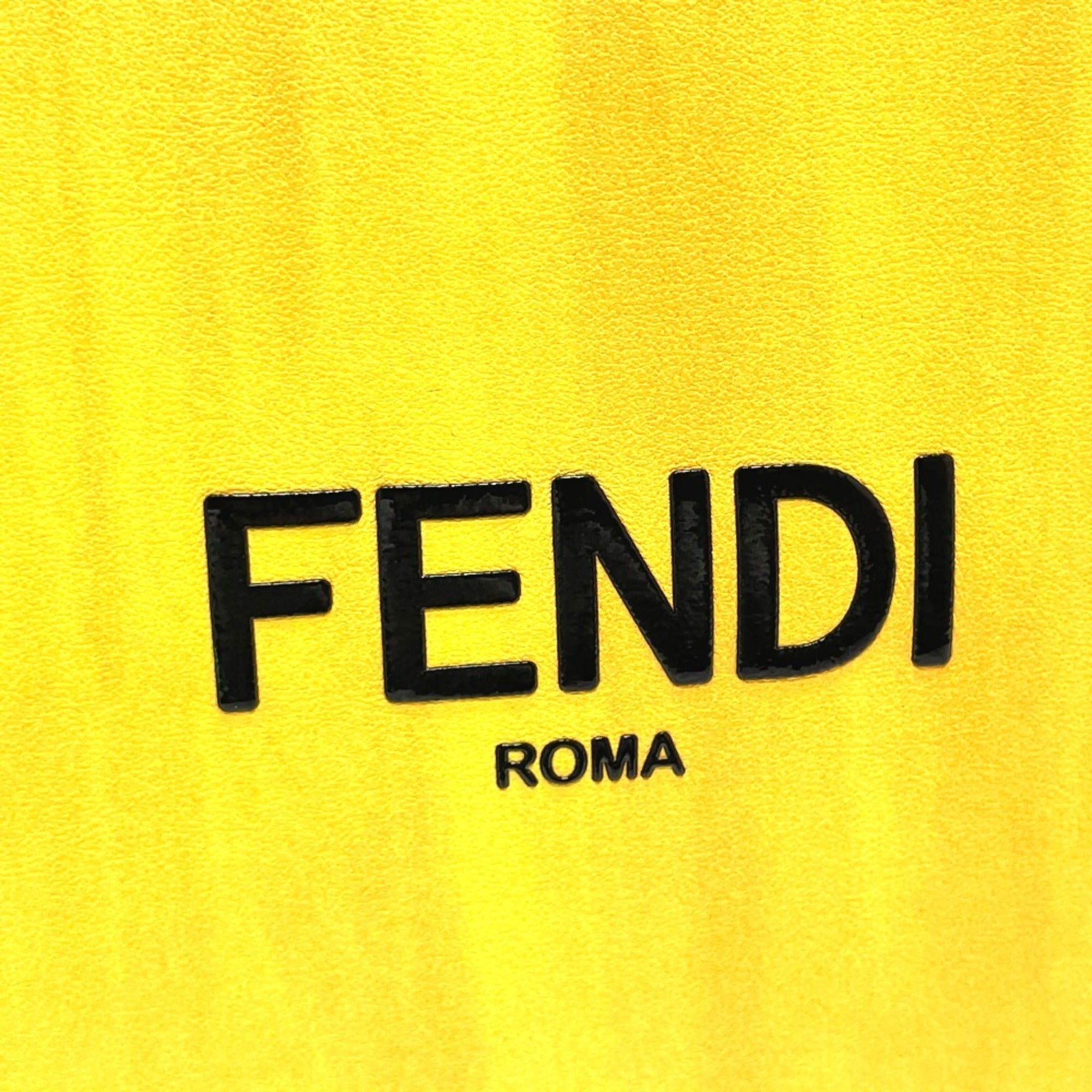 Fendi Yellow Leather Shoulder Bag
