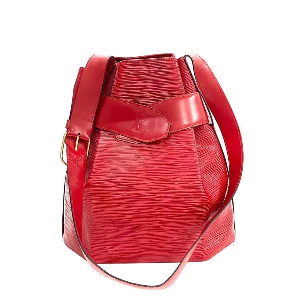 Louis Vuitton Red Color Epi Leather Shoulder Bag