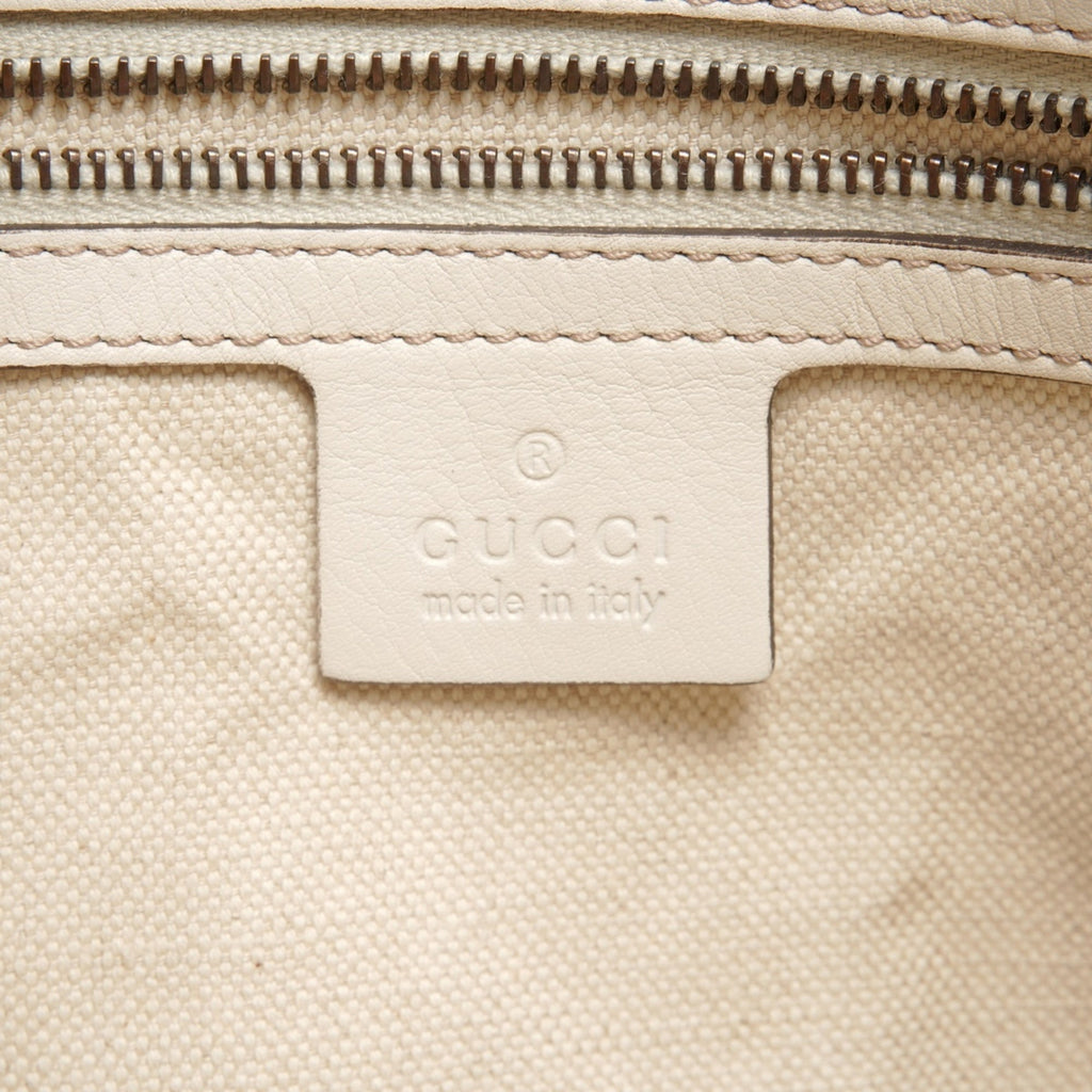 Gucci White Shoulder Bag Tote Bag (Pre-Owned)