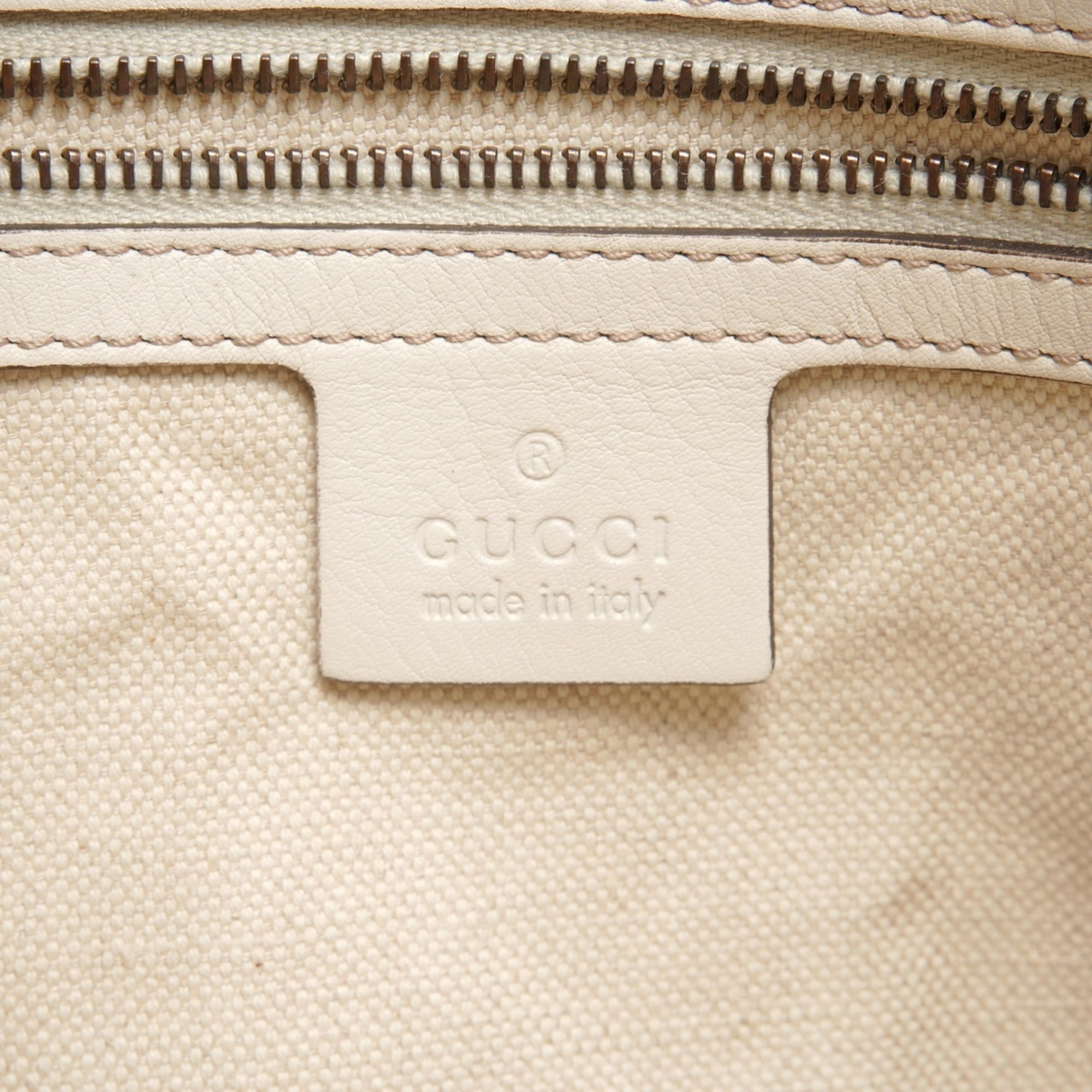 Gucci White Shoulder Bag Tote Bag (Pre-Owned)
