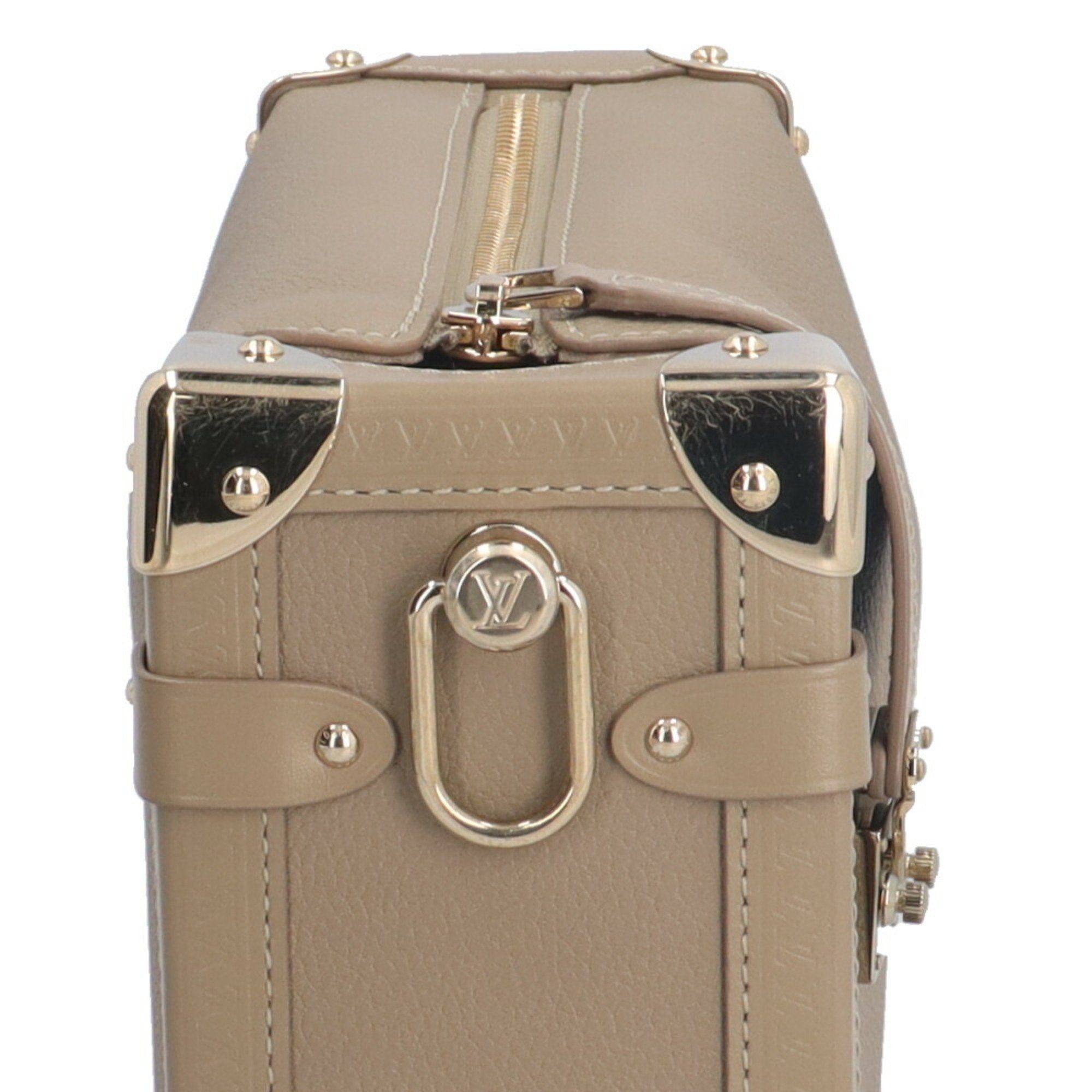 Louis Vuitton Beige Taupe Leather Shoulder Bag