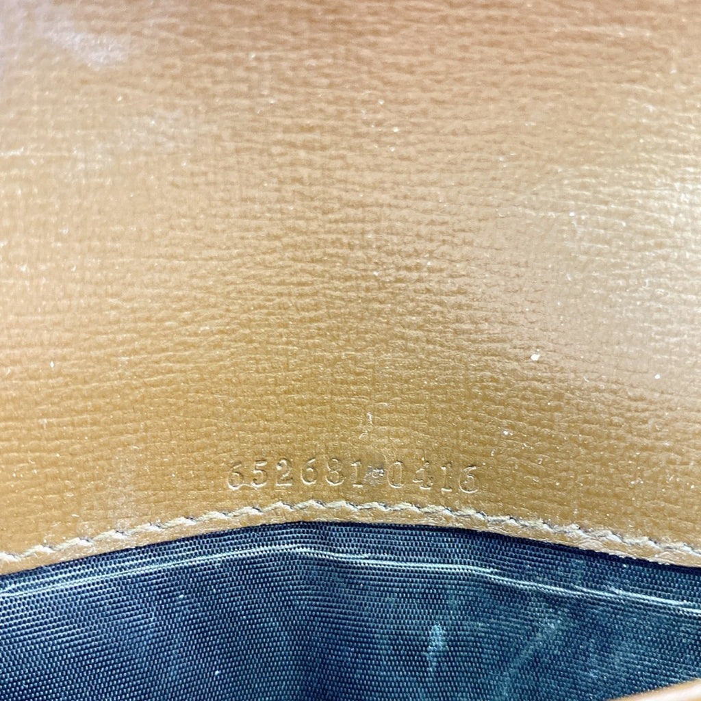 Gucci Brown Leather Long Wallet (Bi-Fold) (Pre-Owned)